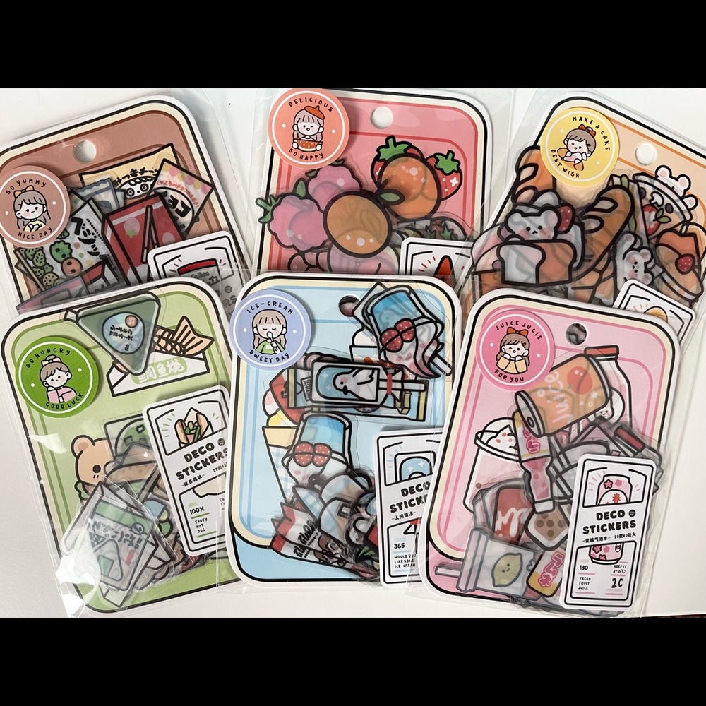6 Adorable sticker pack🥰💕🌸